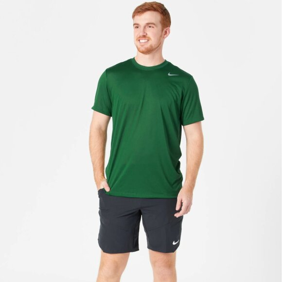 Nike Men's Dri-FIT Legend Fitness Green T-Shirt Size Large - Picture 1 of 7